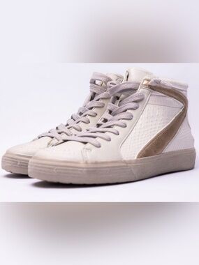 ShuShop Rooney Bone Snake High-Top Sneakers